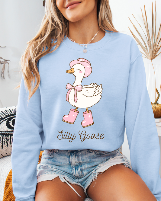 Silly Goose Blue Sweatshirt