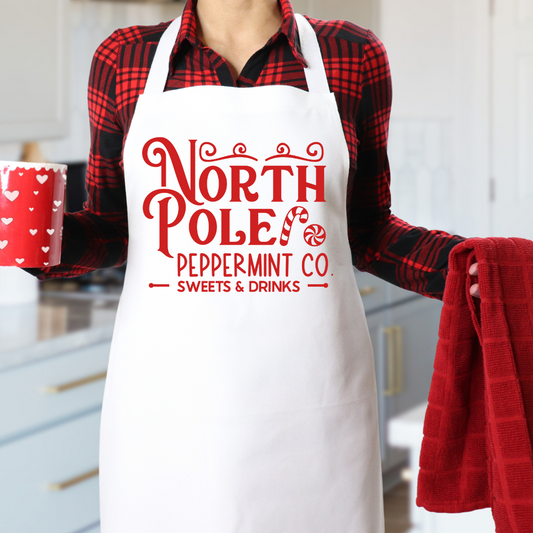 North Pole Peppermint Co Apron