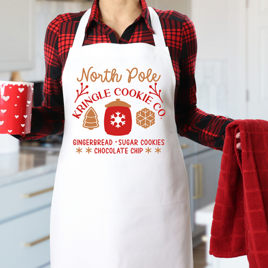 North Pole Kringle Cookie Co Apron