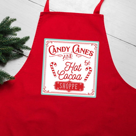 Candy Canes & Hot Cocoa Apron