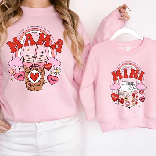 Mama &  Mini Matching Valentines Sweatshirts